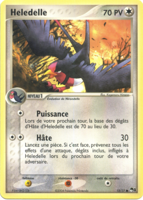 Carte Pokémon Heledelle 15/17 Promo POP Série 1