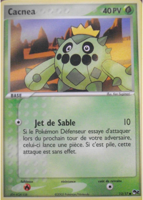 Carte Pokémon Cacnea 13/17 Promo POP Série 2
