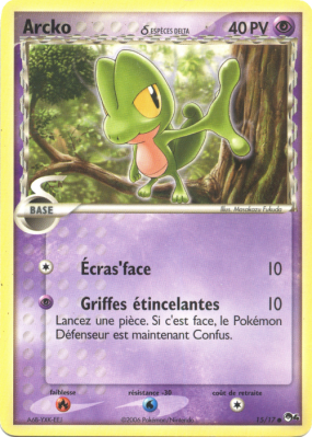 Carte Pokémon Arcko δ 15/17 Promo POP Série 4