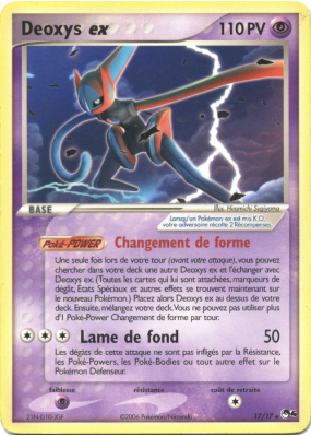 Carte Pokémon Deoxys ex 17/17 Promo POP Série 4