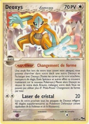 Carte Pokémon Deoxys δ 2/17 Promo POP Série 4