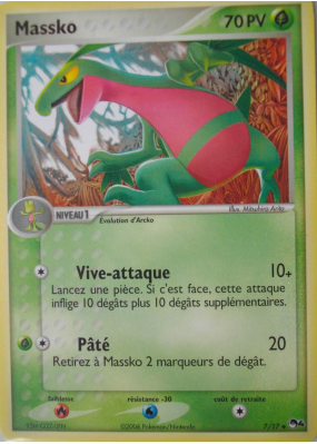 Carte Pokémon Massko 7/17 Promo POP Série 4