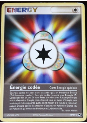 Carte Pokémon Énergie codée 10/17 Promo POP Série 4