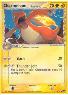 Carte Pokémon Charmeleon δ 5/17 Promo POP Series 5