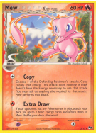Carte Pokémon Mew δ 3/17 Promo POP Series 5