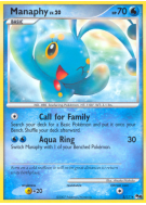 Carte Pokémon Manaphy 3/17 Promo POP Series 6