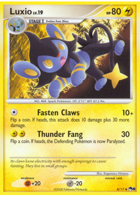 Carte Pokémon Luxio 8/17 Promo POP Series 8