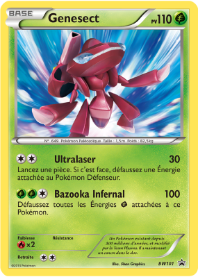 Carte Pokémon Genesect BW101 Promo BW
