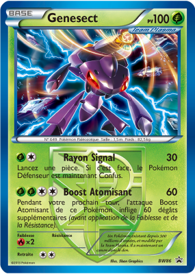 Carte Pokémon Genesect BW86 Promo BW