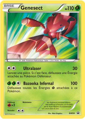 Carte Pokémon Genesect BW99 Promo BW