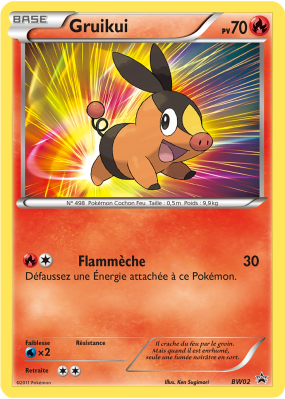 Carte Pokémon Gruikui BW02 Promo BW