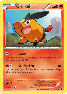 Carte Pokémon Gruikui BW07 Promo BW