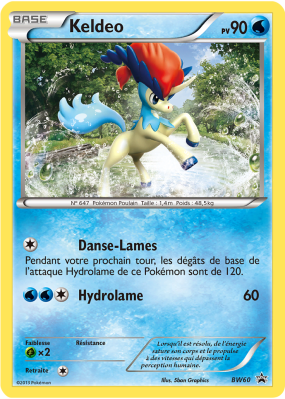 Carte Pokémon Keldeo BW60 Promo BW