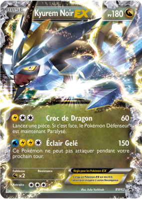 Carte Pokémon Kyurem Noir-EX BW62 Promo BW
