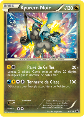 Carte Pokémon Kyurem Noir BW58 Promo BW