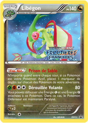 Carte Pokémon Libégon BW53 Promo BW