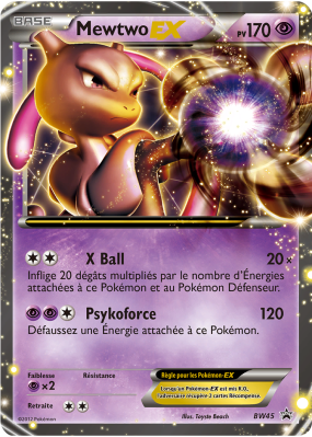 Carte Pokémon Mewtwo-EX BW45 Promo BW