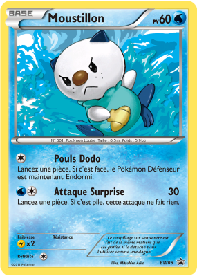 Carte Pokémon Moustillon BW08 Promo BW