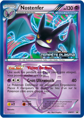 Carte Pokémon Nostenfer BW51 Promo BW