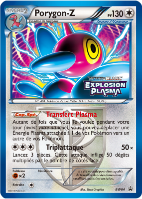 Carte Pokémon Porygon-Z BW84 Promo BW