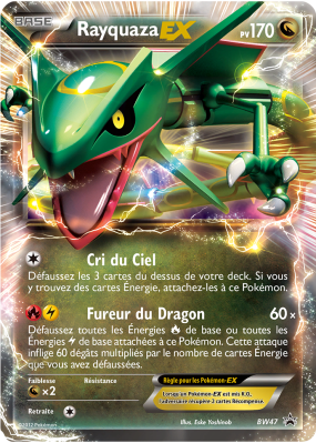 Carte Pokémon Rayquaza-EX BW47 Promo BW