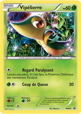 Carte Pokémon Vipélierre BW06 Promo BW