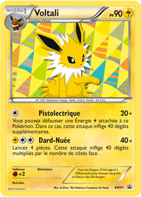 Carte Pokémon Voltali BW91 Promo BW