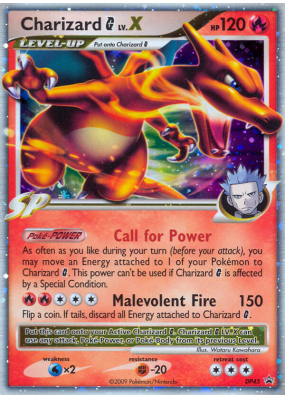 Carte Pokémon Charizard G LV.X DP45 Promo DP