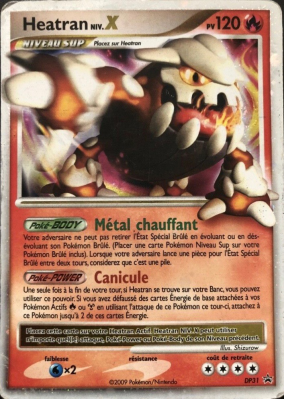 Carte Pokémon Heatran NIV.X DP31 Promo DP