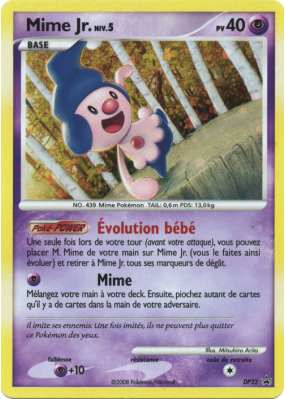 Carte Pokémon Mime Jr. DP22 Promo DP