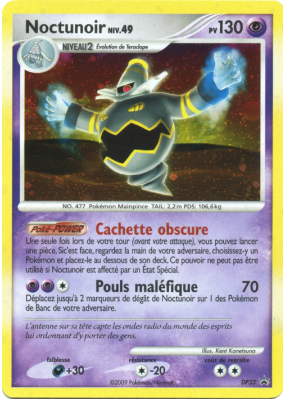 Carte Pokémon Noctunoir DP33 Promo DP