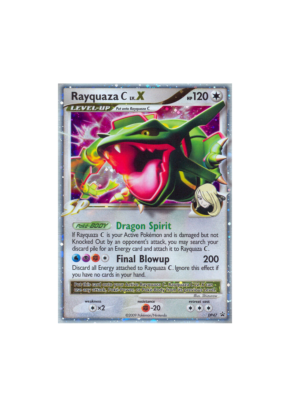 Carte Pokémon Rayquaza C LV.X DP47 Promo DP