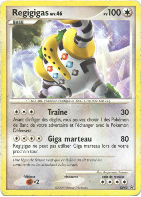Carte Pokémon Regigigas DP40 Promo DP
