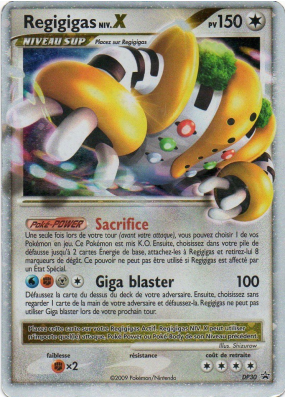 Carte Pokémon Regigigas NIV.X DP30 Promo DP