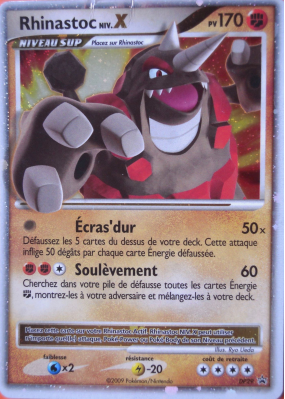 Carte Pokémon Rhinastoc NIV.X DP29 Promo DP