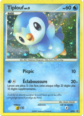 Carte Pokémon Tiplouf DP03 Promo DP