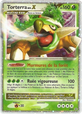 Carte Pokémon Torterra NIV.X DP09 Promo DP