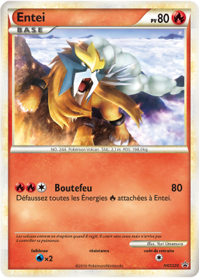 Carte Pokémon Entei HGSS20 Promo HGSS