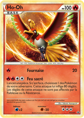 Carte Pokémon Ho-Oh HGSS01 Promo HGSS