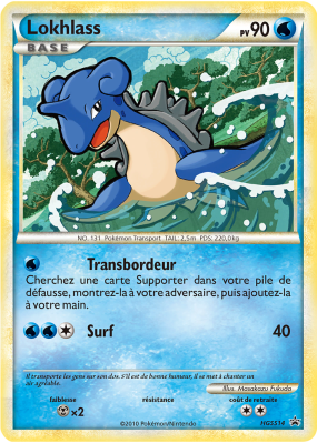 Carte Pokémon Lokhlass HGSS14 Promo HGSS