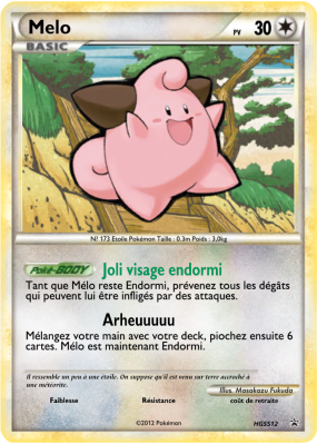 Carte Pokémon Melo HGSS12 Promo HGSS