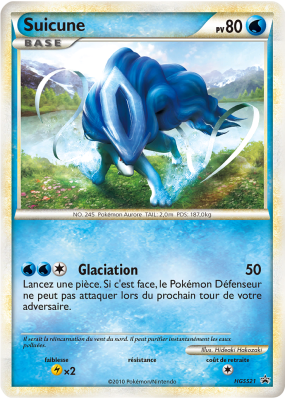 Carte Pokémon Suicune HGSS21 Promo HGSS