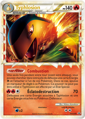 Carte Pokémon Typhlosion HGSS09 Promo HGSS