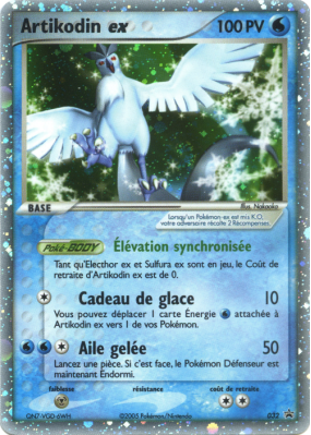 Carte Pokémon Artikodin ex 32 Promo Nintendo
