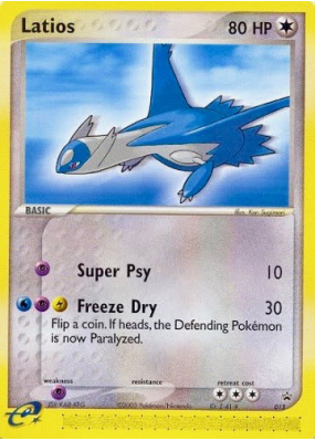 Carte Pokémon Latios 15 Promo Nintendo