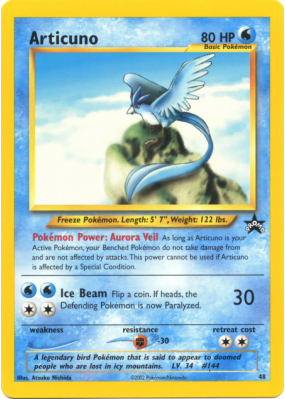 Carte Pokémon Articuno 48 Promo Wizards
