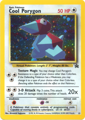 Carte Pokémon Cool Porygon 15 Promo Wizards