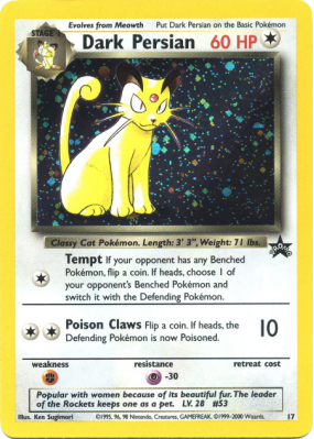 Carte Pokémon Dark Persian 17 Promo Wizards