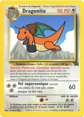 Carte Pokémon Dragonite 5 Promo Wizards