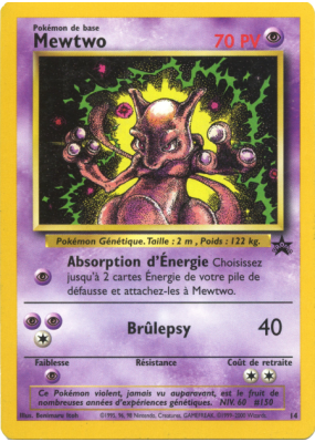Carte Pokémon Mewtwo 14 Promo Wizards
